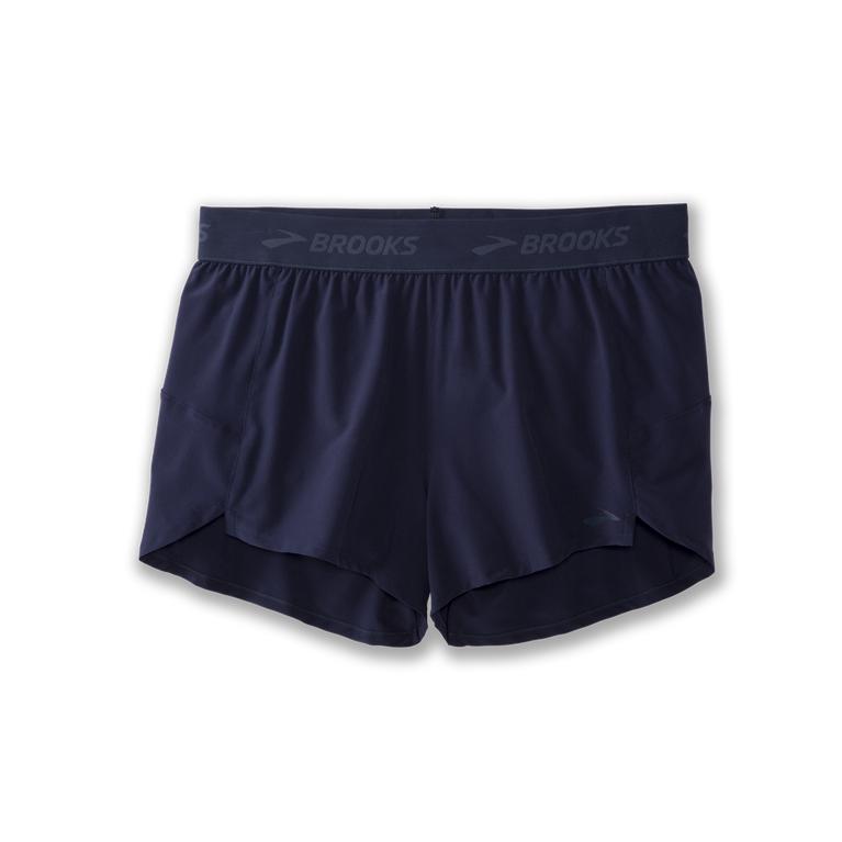 Brooks Chaser 3 Running Shorts - Women's - Navy (20678-CUTR)